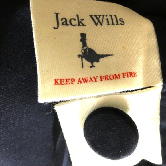 Jack Wills 100% Wool Dress US Size 4 Herringbone Black & White British Modest - Picture 9 of 11